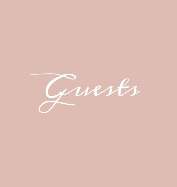Guests Hardcover Guest Book: Blush Pink Guestbook Blank No Lines 64 Pages Keepsake Memory Book Sign In Registry for Visitors Comments Wedding Birth - Hardcover