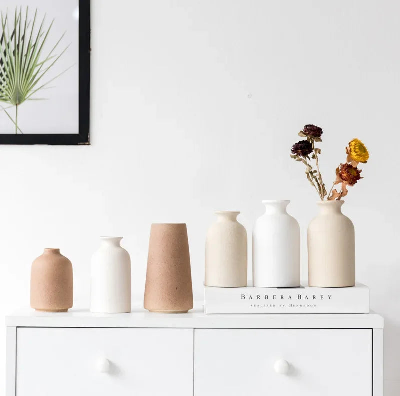 DecorBites™ Ceramic Vase: Elegant Dining & Wedding Table Decor, Nordic Living Room Home Decor