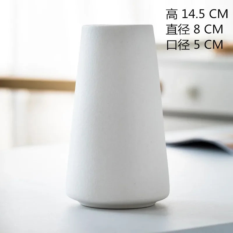 DecorBites™ Ceramic Vase: Elegant Dining & Wedding Table Decor, Nordic Living Room Home Decor