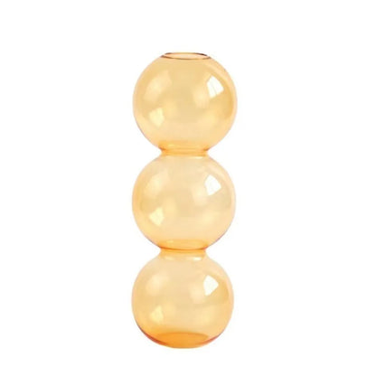 DecorBites™ Clear Glass Bubble Vase for Home Decor