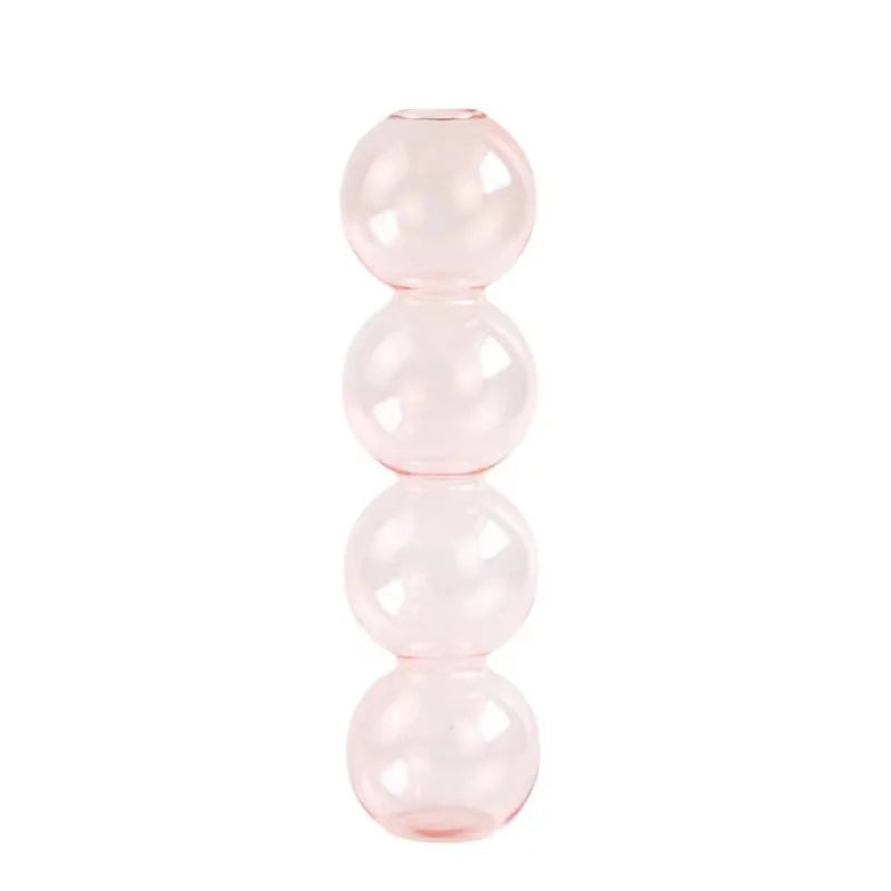 DecorBites™ Clear Glass Bubble Vase for Home Decor