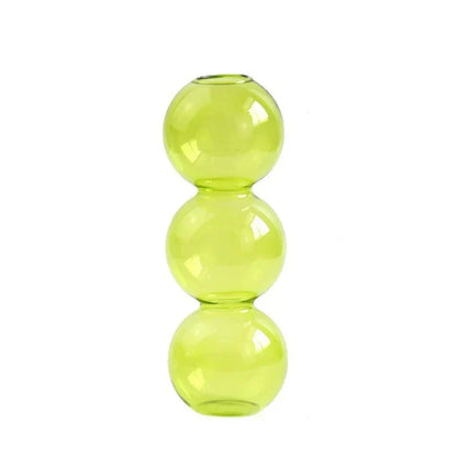 DecorBites™ Clear Glass Bubble Vase for Home Decor
