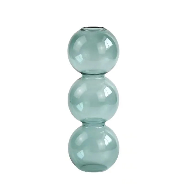 DecorBites™ Clear Glass Bubble Vase for Home Decor