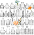 DecorBites™ Clear Glass Bud Vase Bulk Set