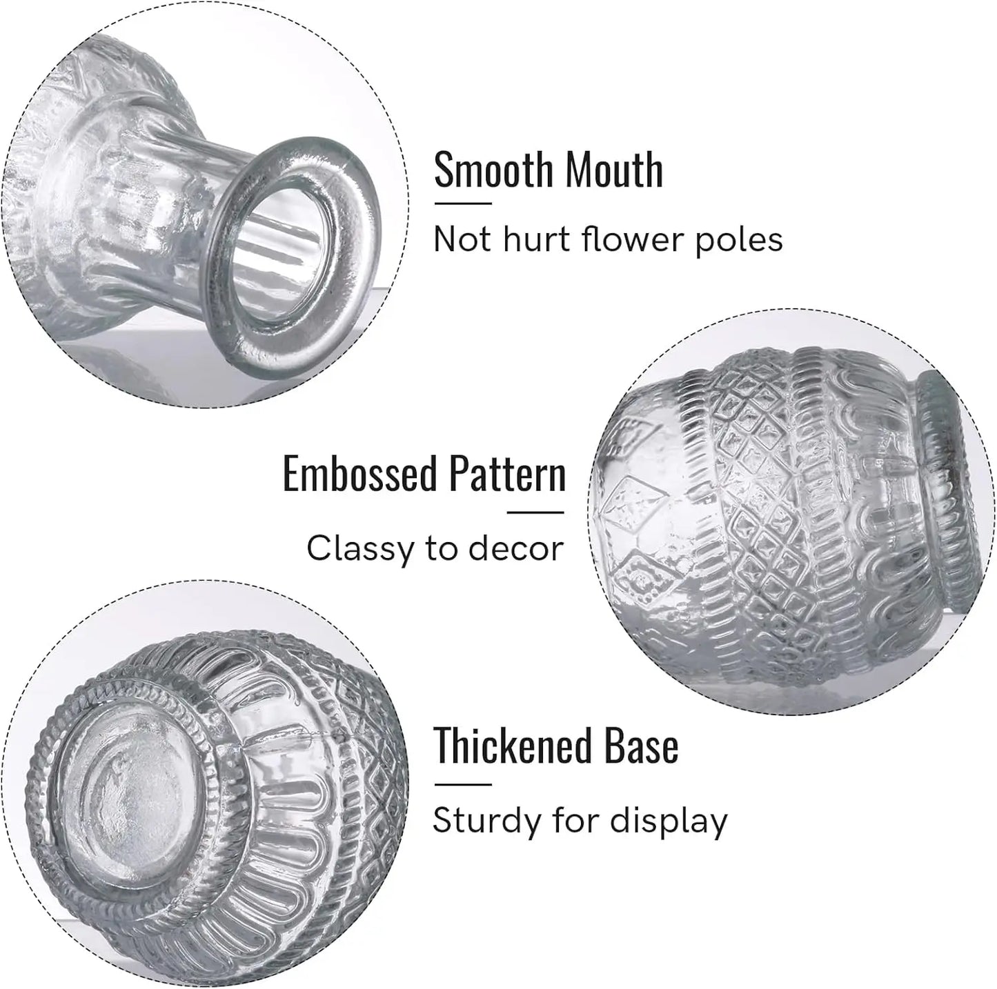 DecorBites™ Clear Glass Bud Vase Bulk Set