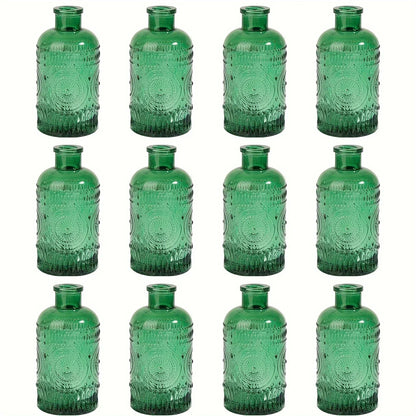 DecorBites™ Clear Glass Bud Vases Set - 12 Pieces