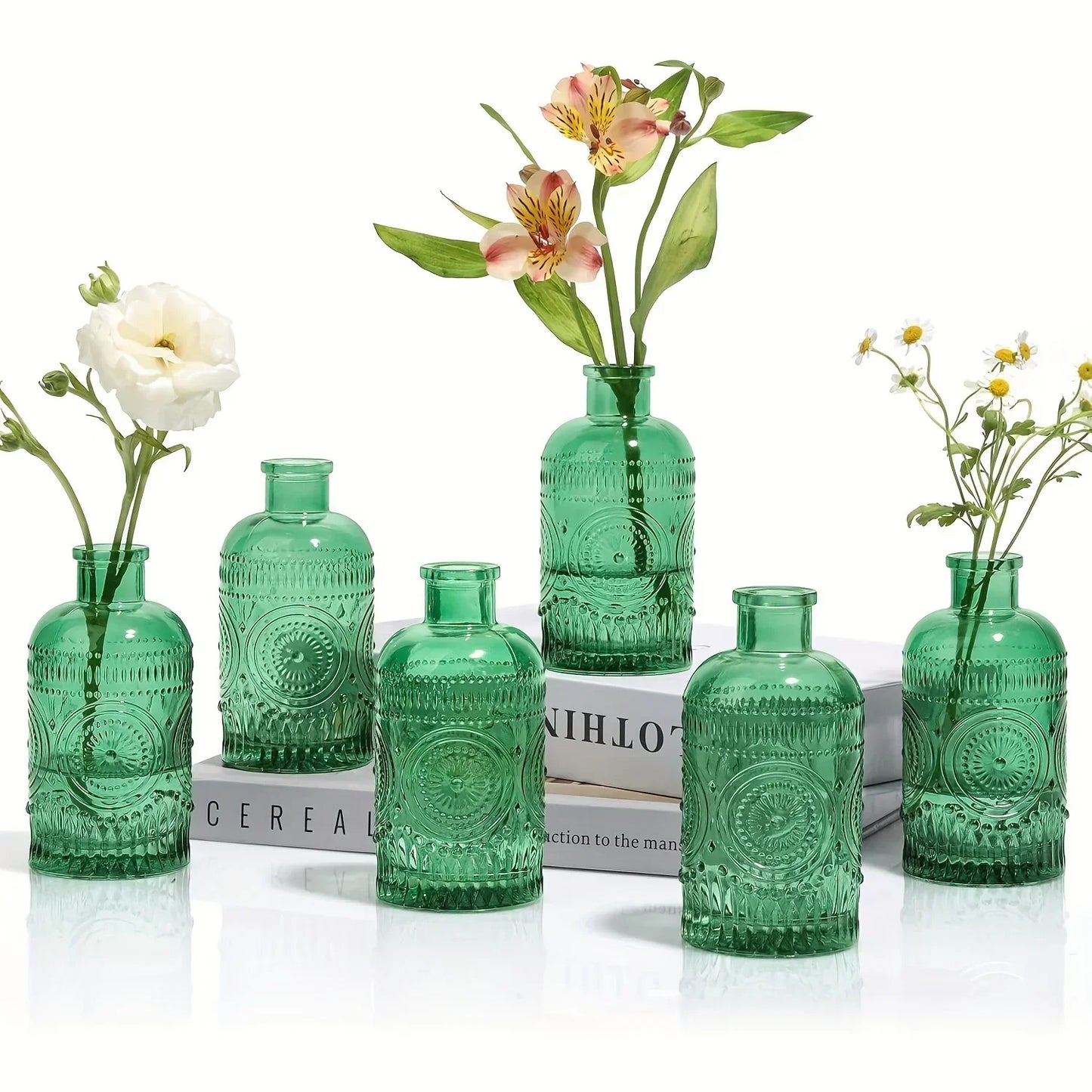 DecorBites™ Clear Glass Bud Vases Set - 12 Pieces