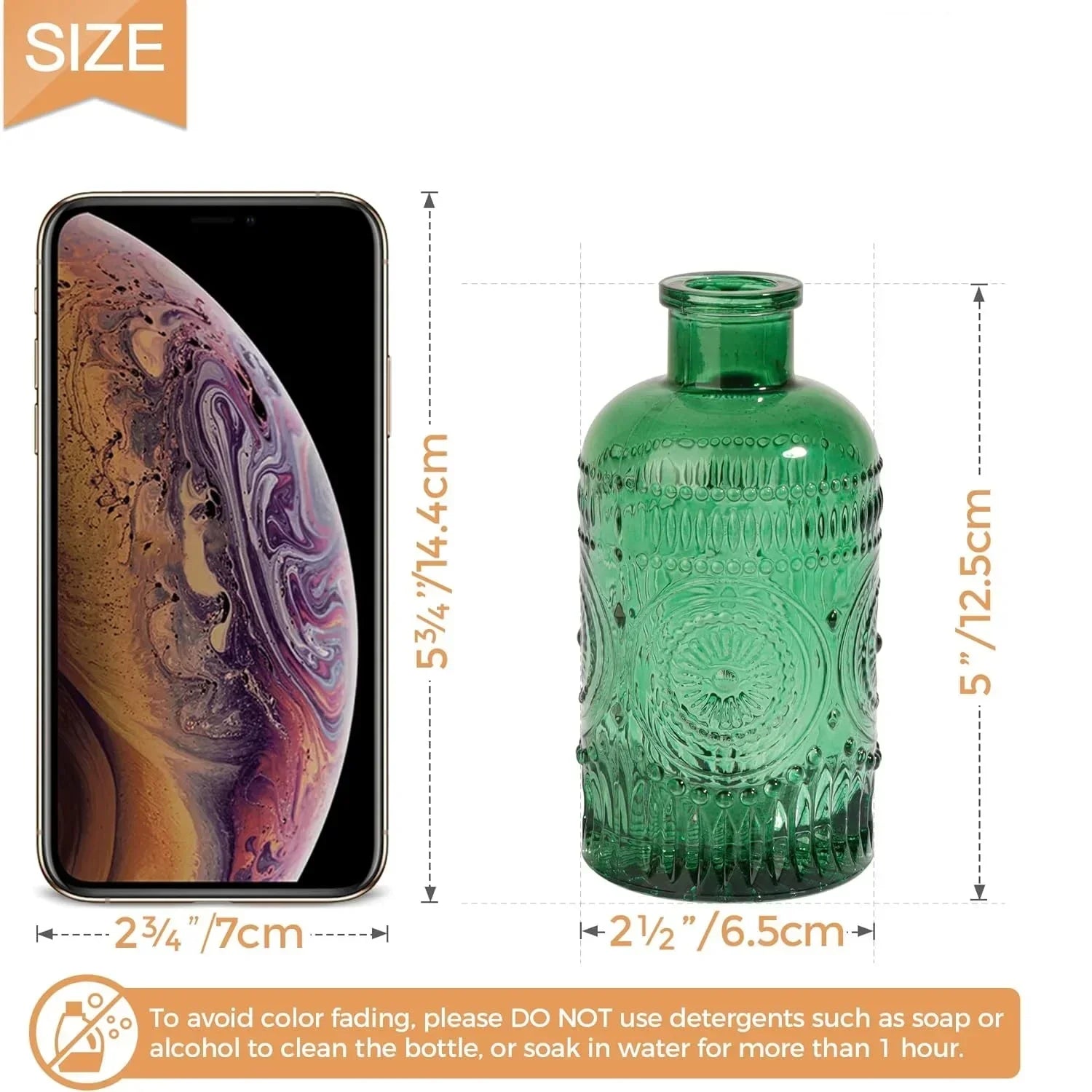 DecorBites™ Clear Glass Bud Vases Set - 12 Pieces