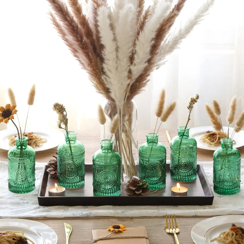 DecorBites™ Clear Glass Bud Vases Set - 12 Pieces