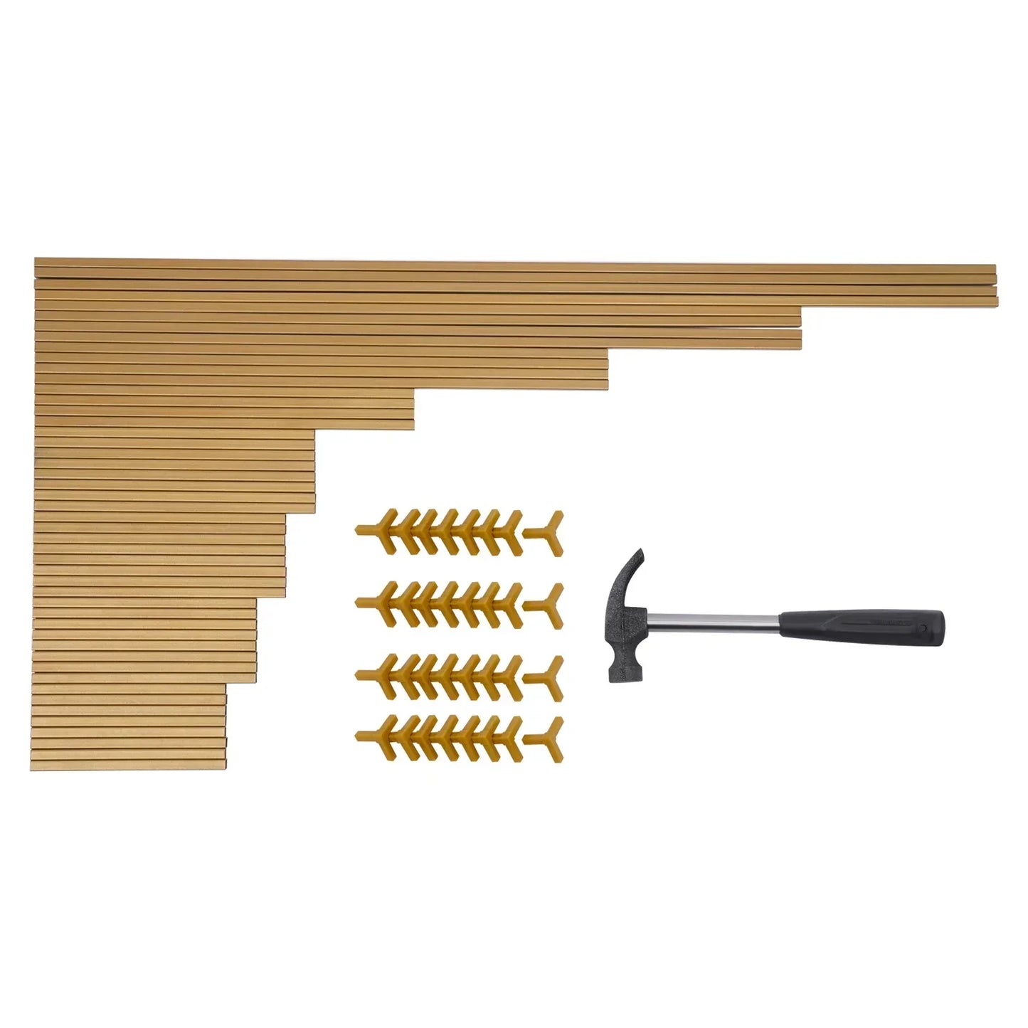 DecorBites™ Gold Wedding Flower Vase Stand Set