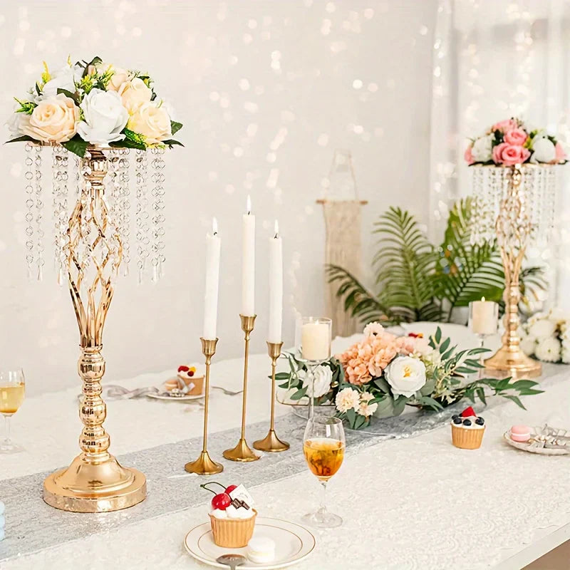 DecorBites™ Metal Flower Vases for Wedding Centerpieces