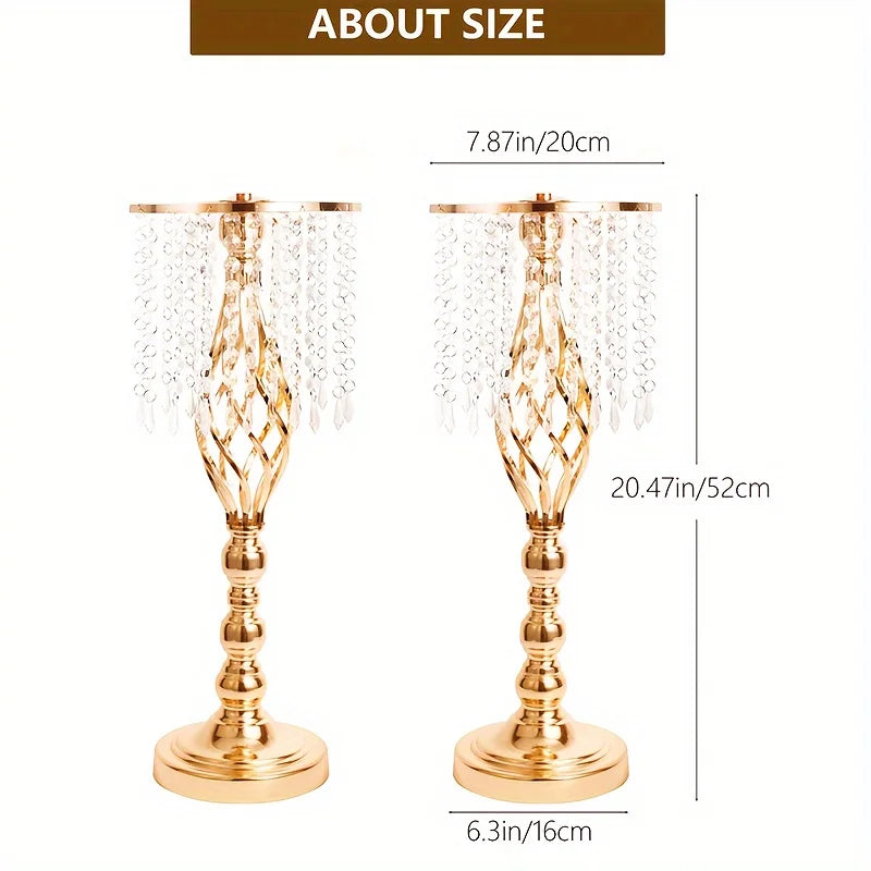 DecorBites™ Metal Flower Vases for Wedding Centerpieces