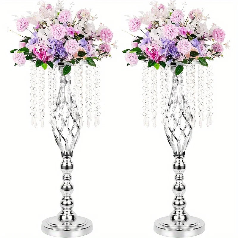 DecorBites™ Metal Flower Vases for Wedding Centerpieces