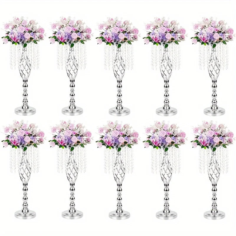 DecorBites™ Metal Flower Vases for Wedding Centerpieces