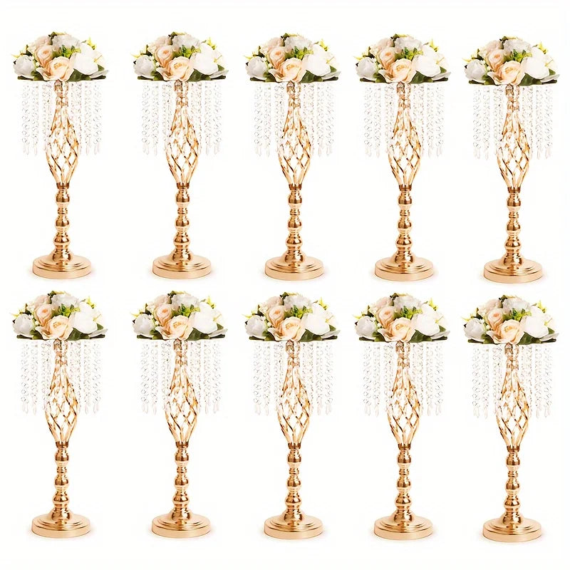 DecorBites™ Metal Flower Vases for Wedding Centerpieces