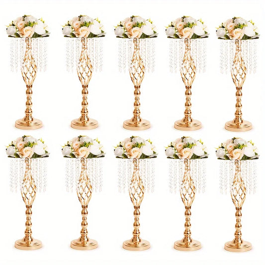 DecorBites™ Metal Flower Vases for Wedding Centerpieces