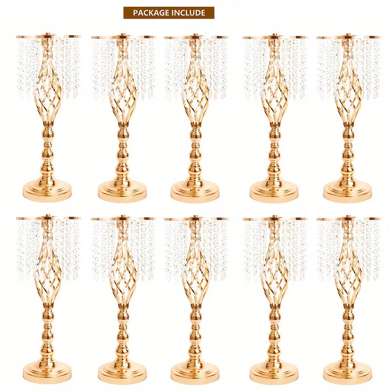 DecorBites™ Metal Flower Vases for Wedding Centerpieces