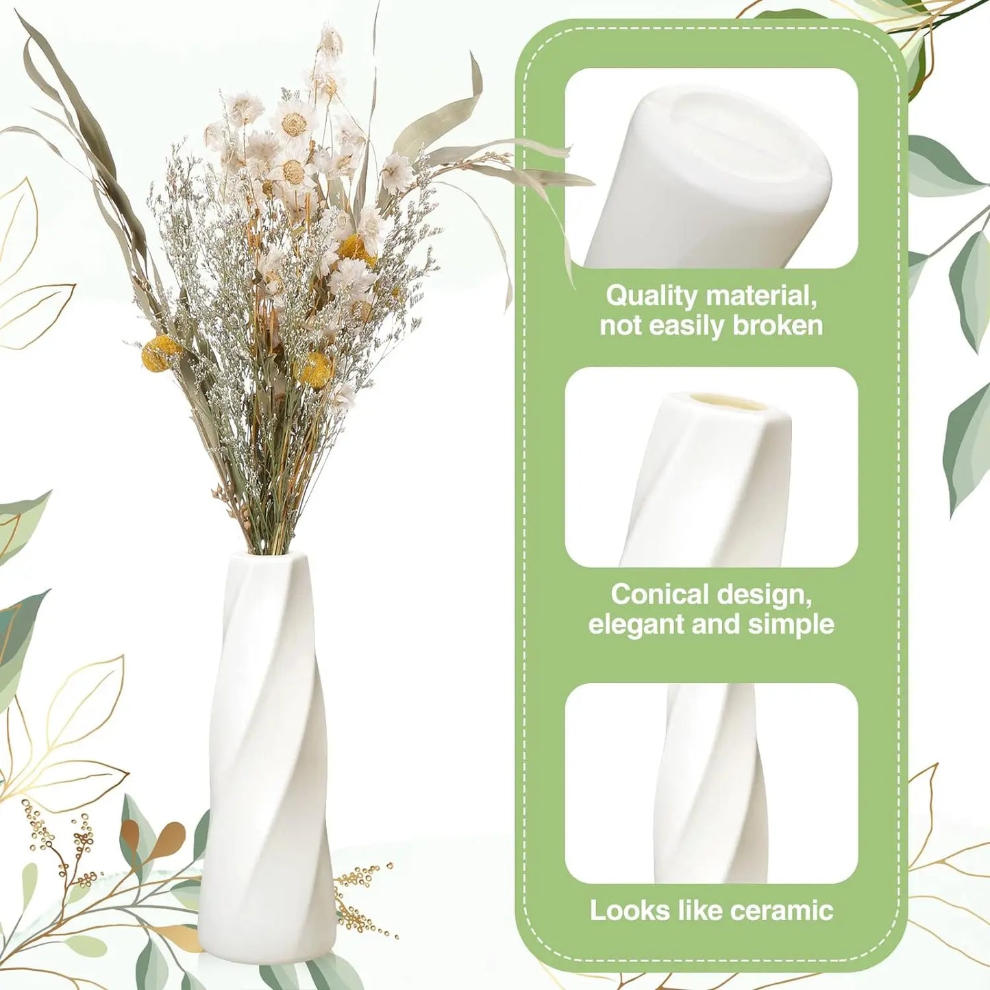 DecorBites™ Plastic Retro Flower Vases 6-20 Pack