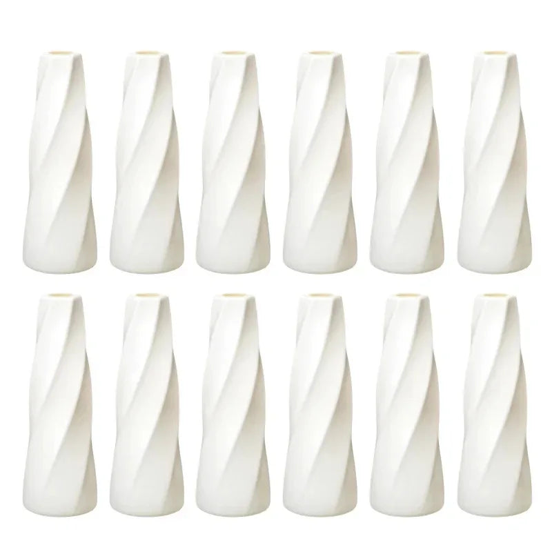DecorBites™ Plastic Retro Flower Vases 6-20 Pack