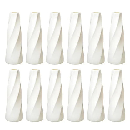 DecorBites™ Plastic Retro Flower Vases 6-20 Pack