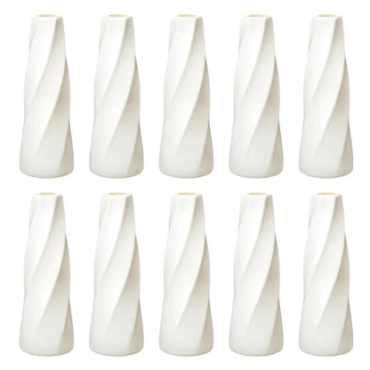 DecorBites™ Plastic Retro Flower Vases 6-20 Pack