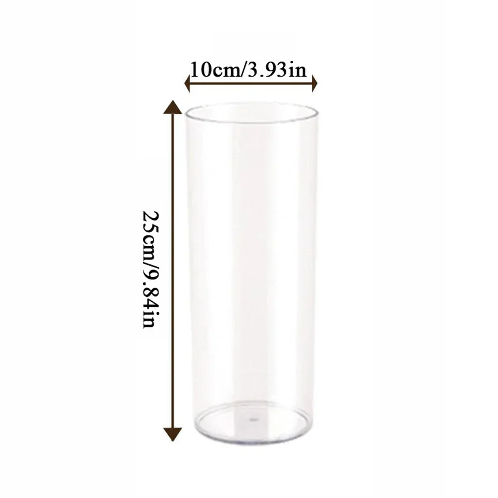 DecorBites™ Shatterproof Clear Acrylic Cylinder Vase