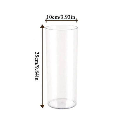 DecorBites™ Shatterproof Clear Acrylic Cylinder Vase