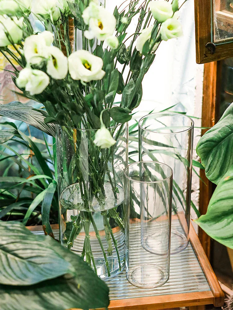 DecorBites™ Shatterproof Clear Acrylic Cylinder Vase