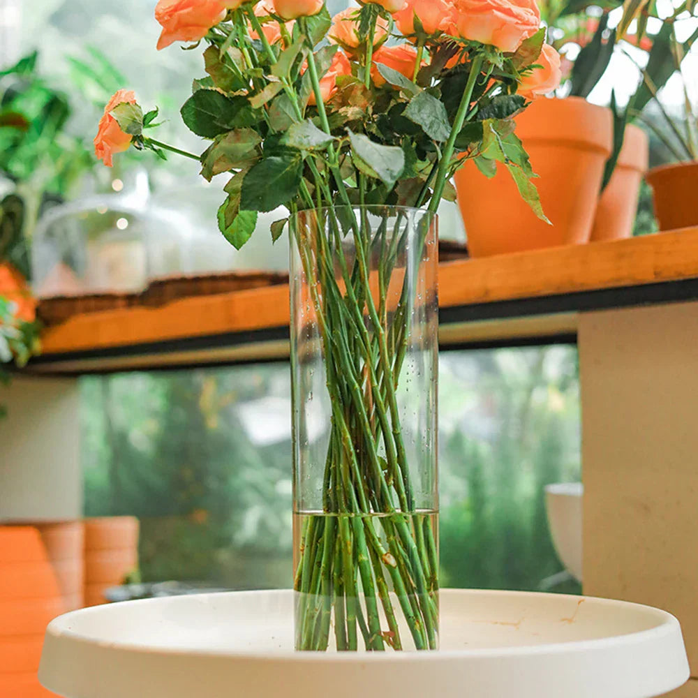 DecorBites™ Shatterproof Clear Acrylic Cylinder Vase