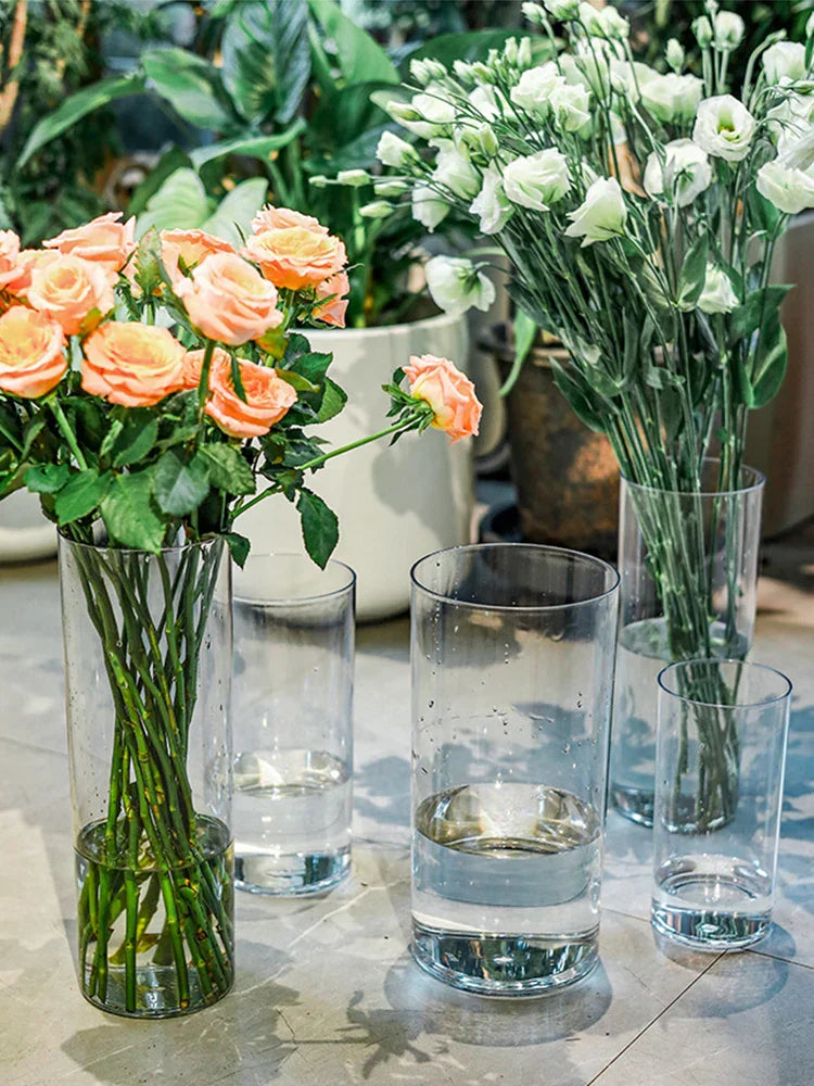 DecorBites™ Shatterproof Clear Acrylic Cylinder Vase