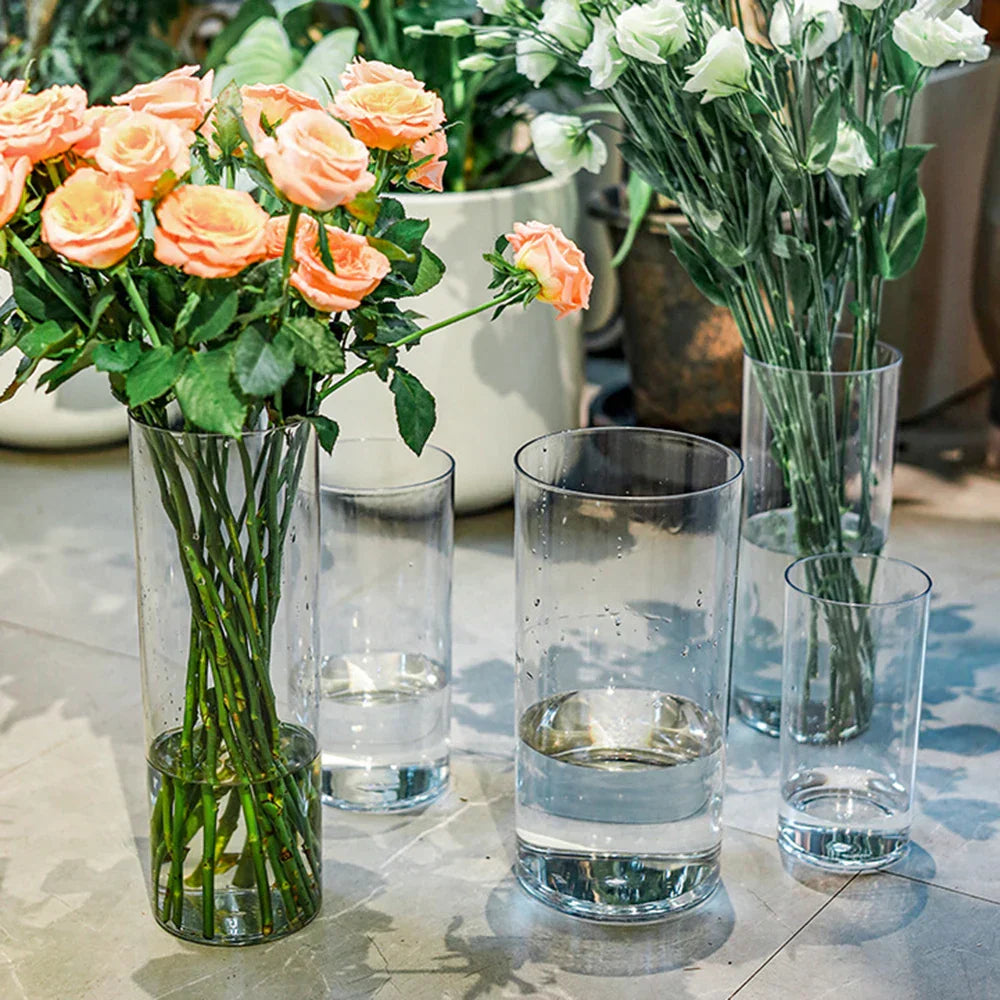 DecorBites™ Shatterproof Clear Acrylic Cylinder Vase