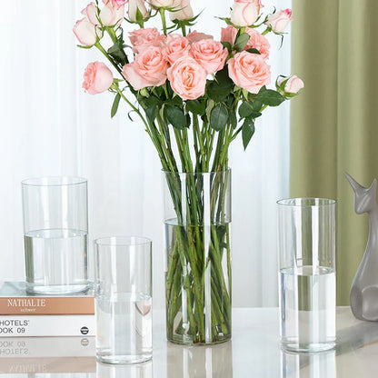 DecorBites™ Shatterproof Clear Acrylic Cylinder Vase