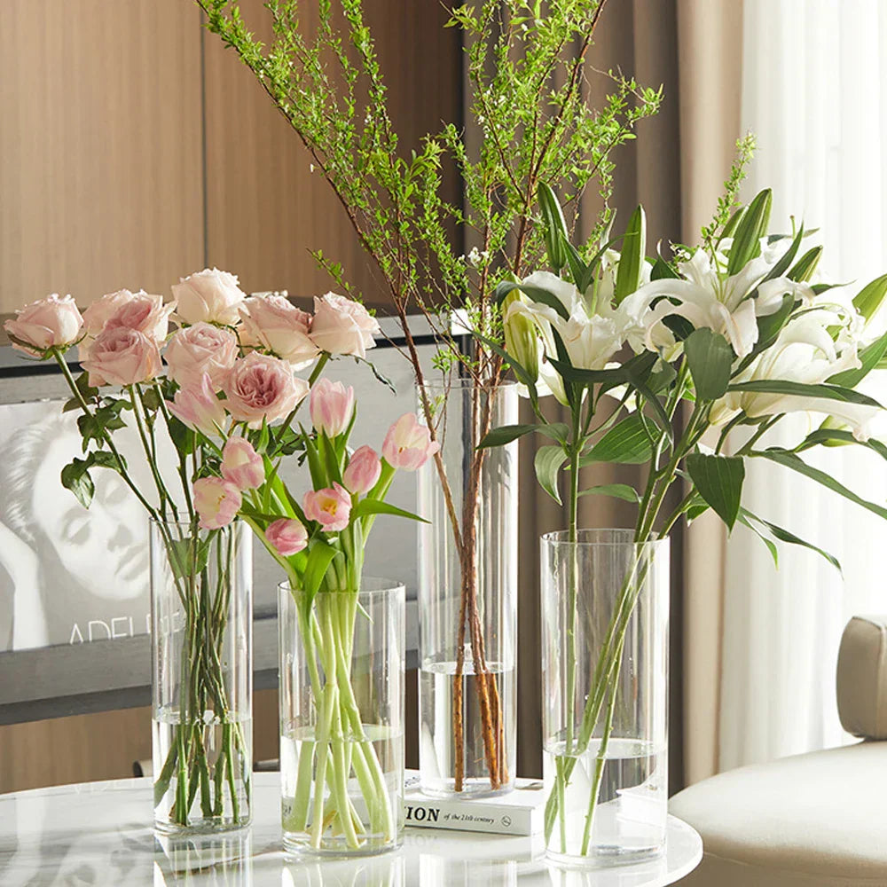 DecorBites™ Shatterproof Clear Acrylic Cylinder Vase