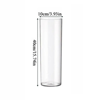 DecorBites™ Shatterproof Clear Acrylic Cylinder Vase