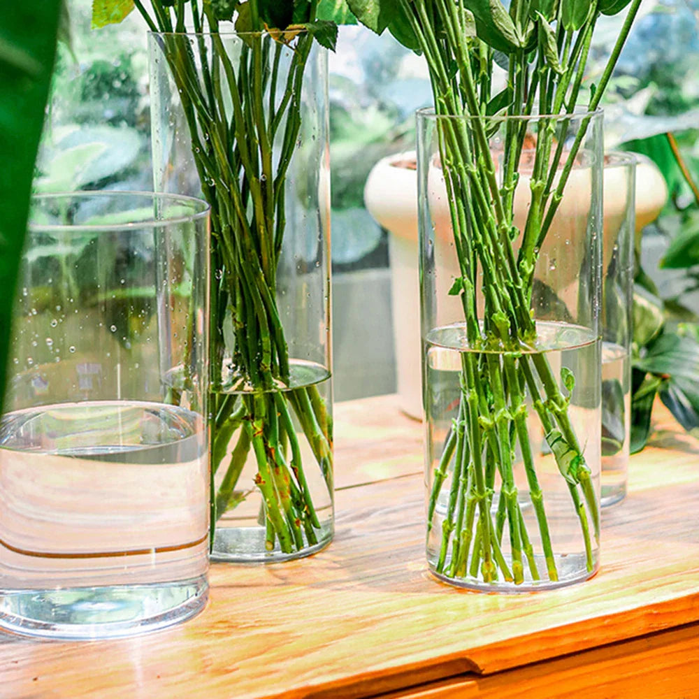 DecorBites™ Shatterproof Clear Acrylic Cylinder Vase