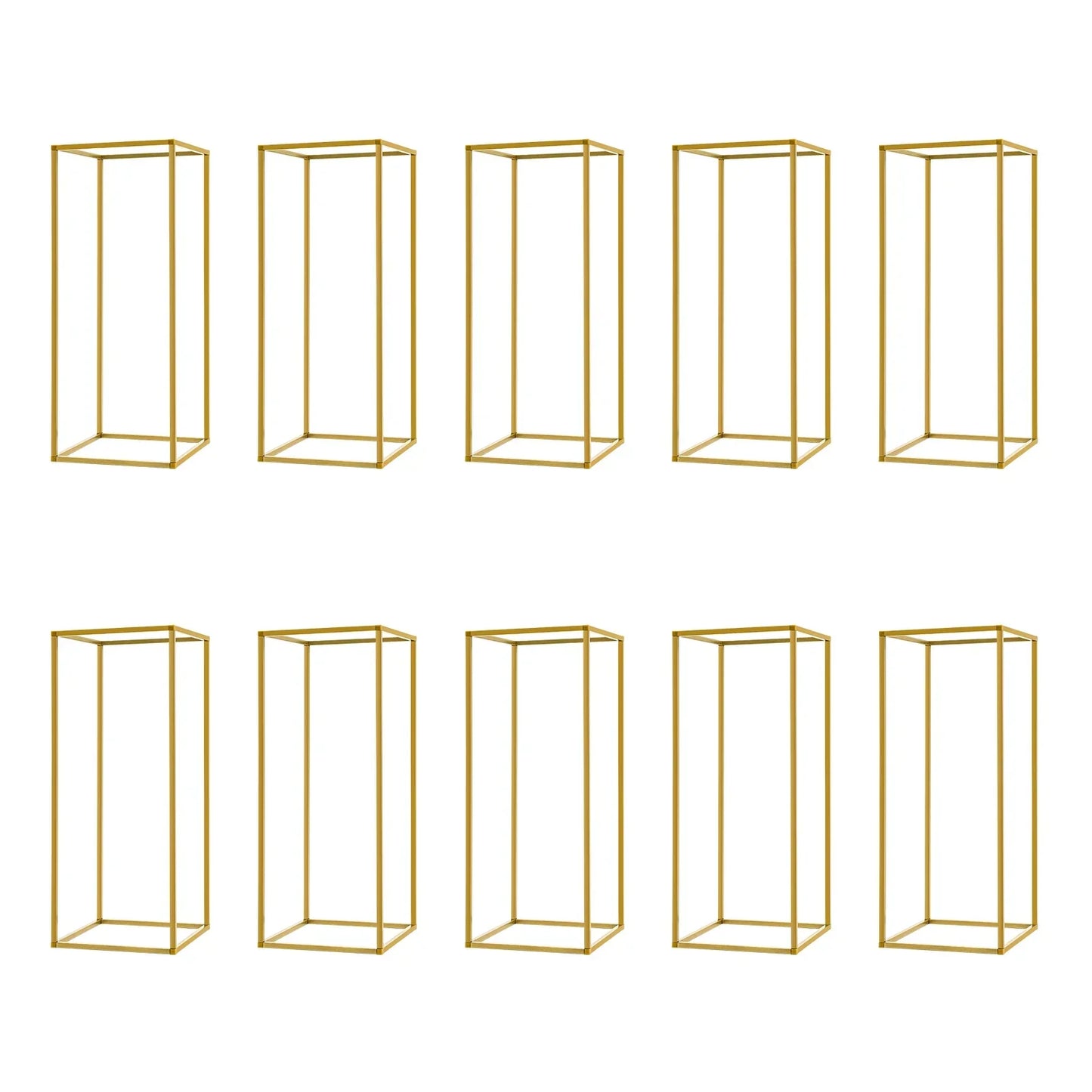 DecorBites™ Gold Metal Wedding Flower Stand Set