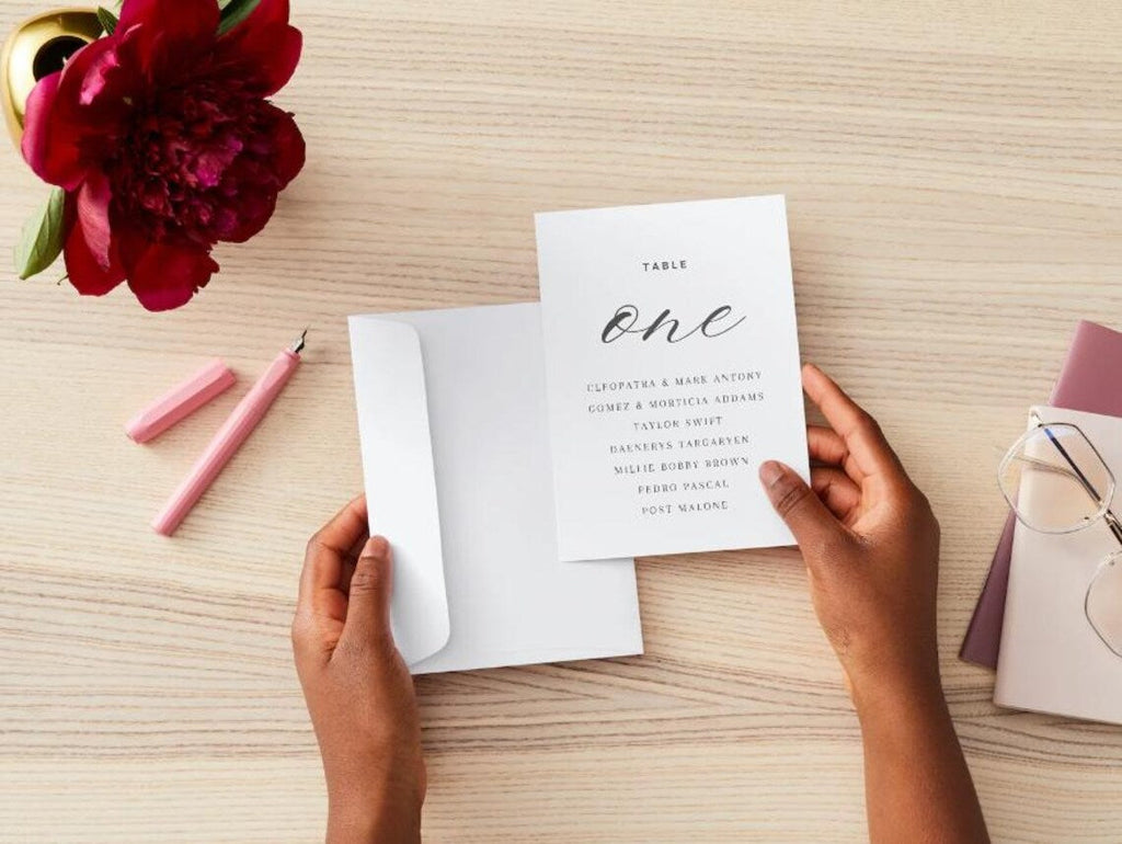 Wedding Table Numbers 1-10 | Printable Seating Chart Signs