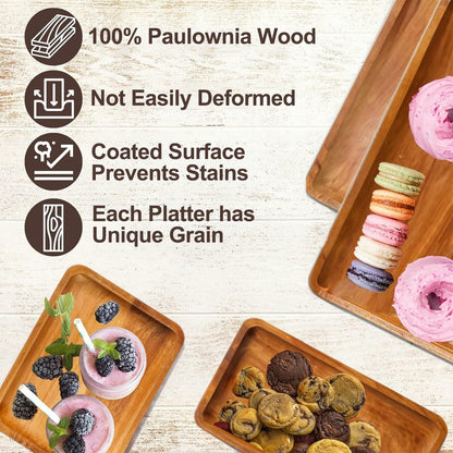 AZ-Homey Platane Wood 4-Tier Display Stand Rustic Brown