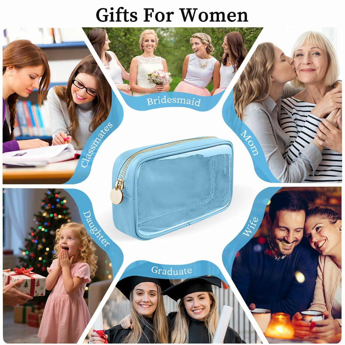 PRRQFJZS Clear Waterproof Makeup Bag Travel Organizer Zipper Yellow