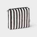 Open Story Toiletry Kit Pouch Water Resistant Black/White Stripe
