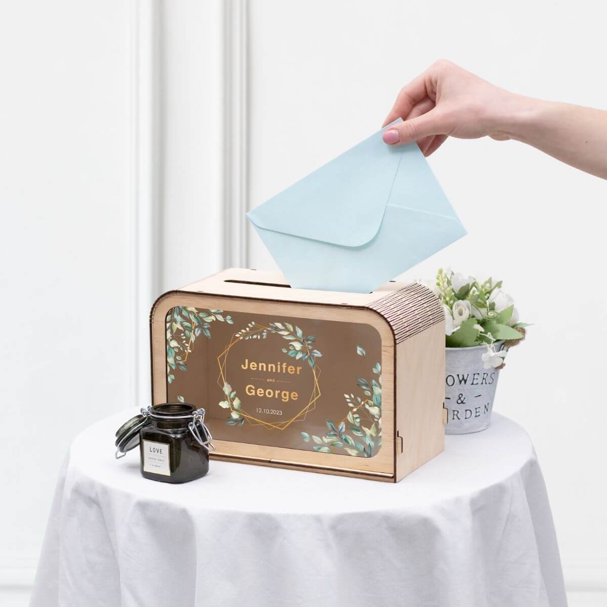 Printed Wedding Card Box